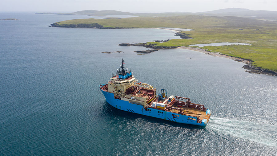 Aerial photograph of Maersk Lifter