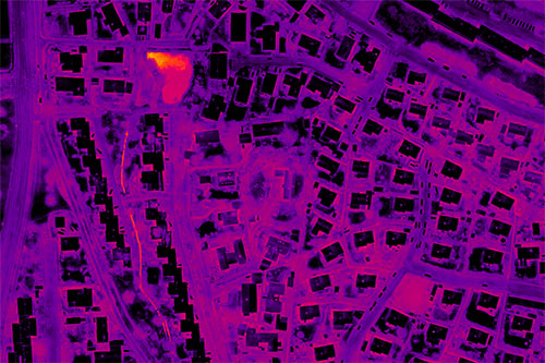 Example of a thermal map