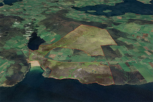 Site visualised in Google Earth